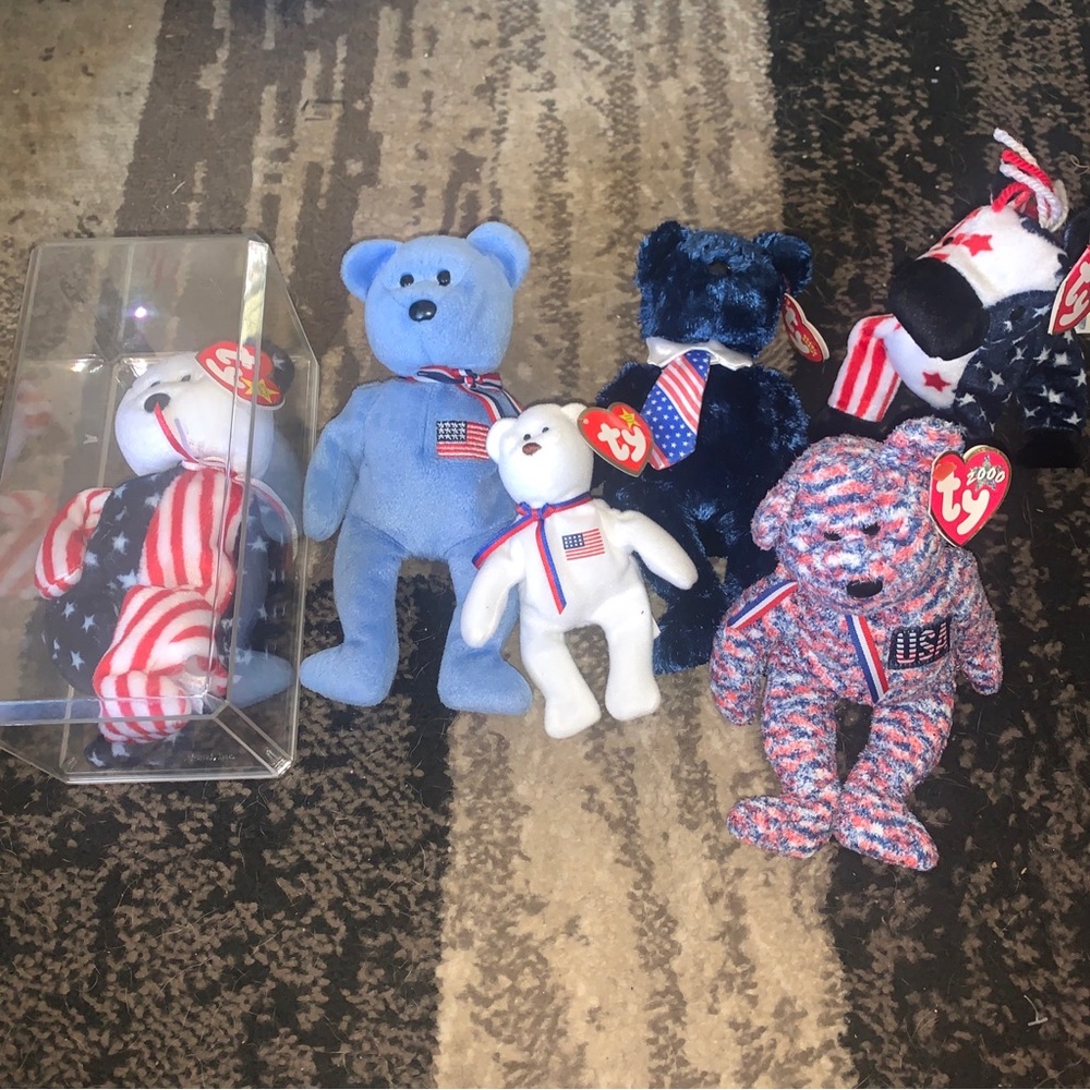 Patriotic Beanie Baby Lot